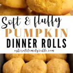 Make these easy pumpkin dinner rolls for dinner tonight!