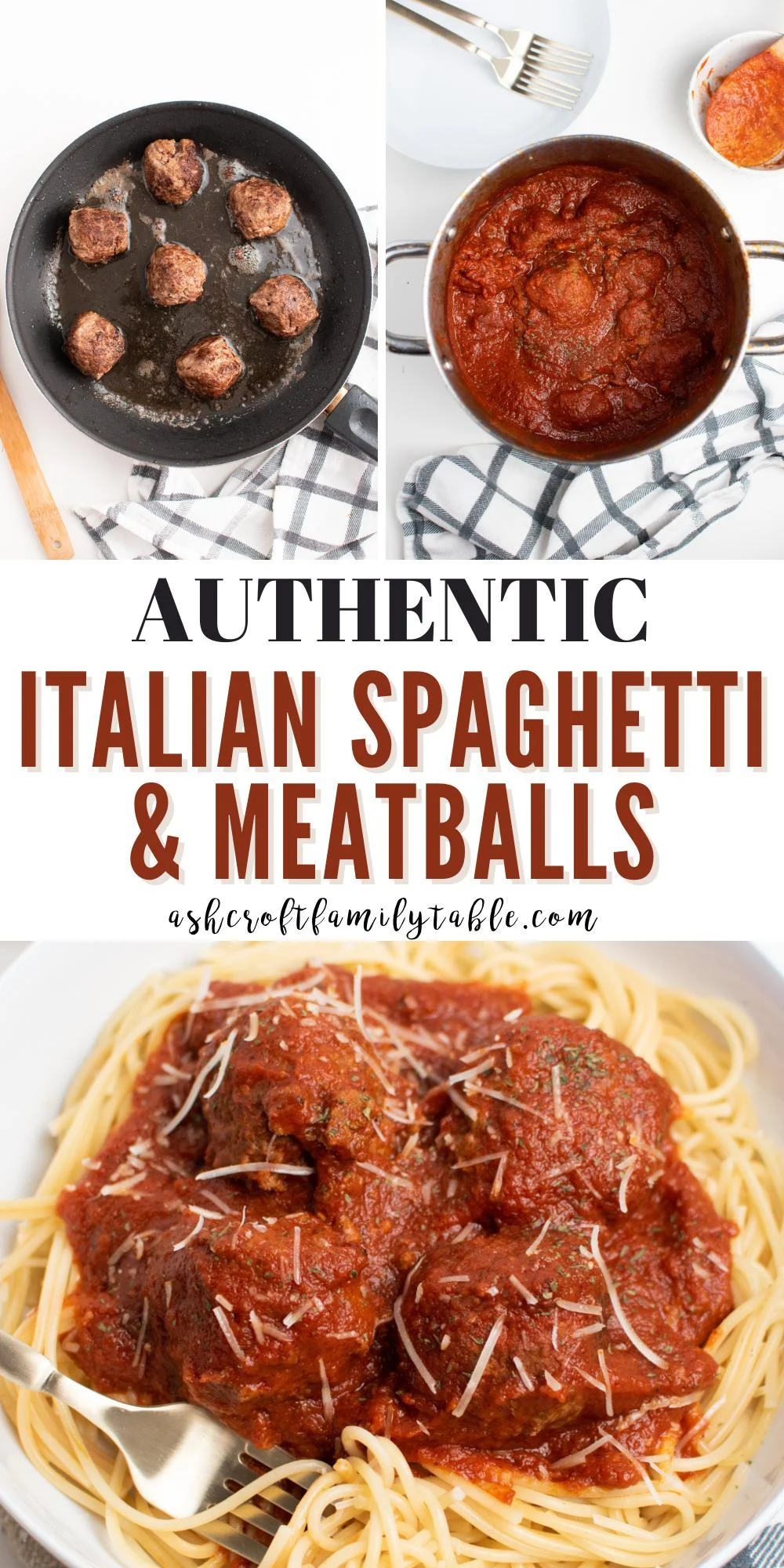 Make this authentic spaghetti and meatballs recipe for dinner tonight!