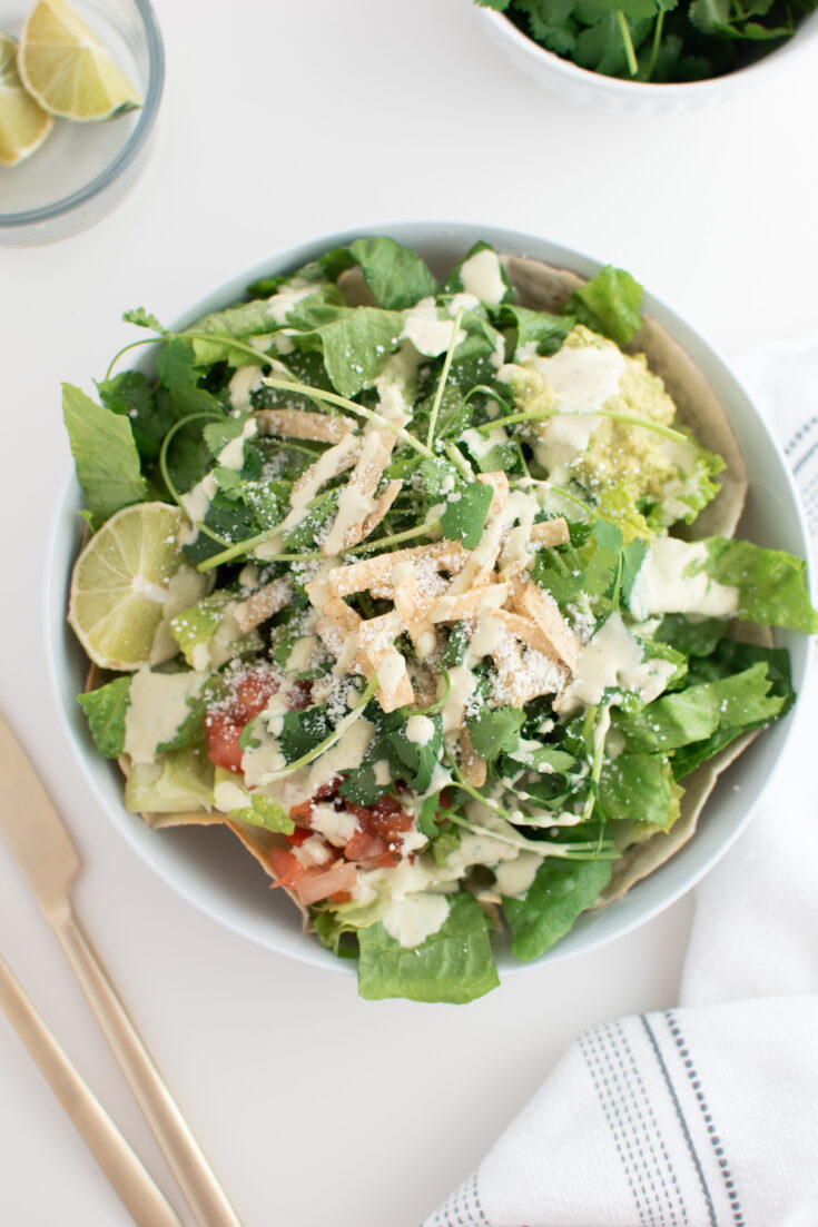 Shredded Chicken Cafe Rio Salad - The Ashcroft Family Table