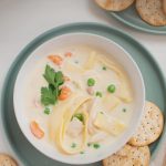 Pinterest graphic with text and a collage of soups and healthy recipes for when you are sick.